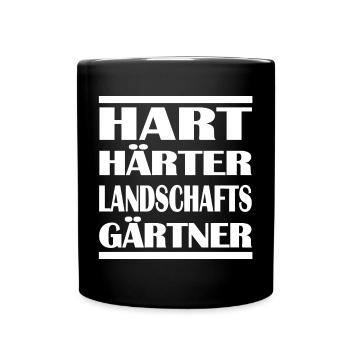 Landschaftsgärtner - Tasse einfarbig - Schwarz - Vorne