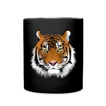 tiger - Full Colour Mug - black - Front