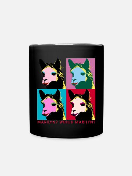 Marilyn Lama Warhol B - Tasse einfarbig - Schwarz