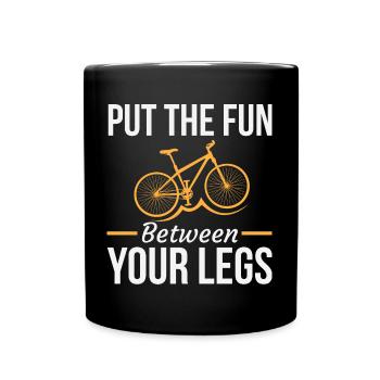 Cyclist Bicycle Biking Life Bicycle Fun Cycling - Full Colour Mug - black - Front