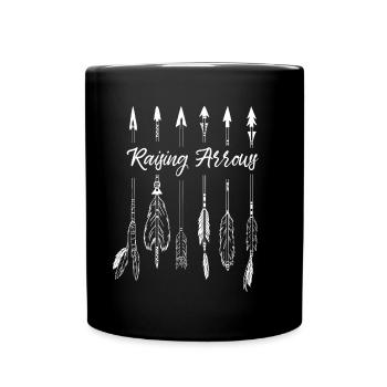 Élever des flèches - Mug uni - noir - Devant