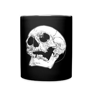 Skull skull skull bone head human - Full Colour Mug - black - Front
