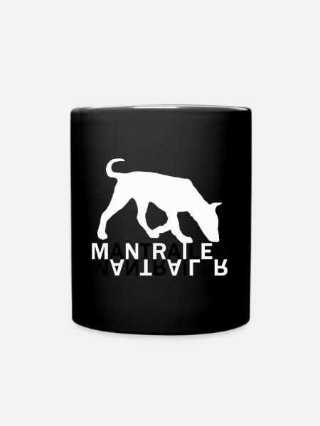 Mantrailer Hund Hunde - Tasse einfarbig - Schwarz