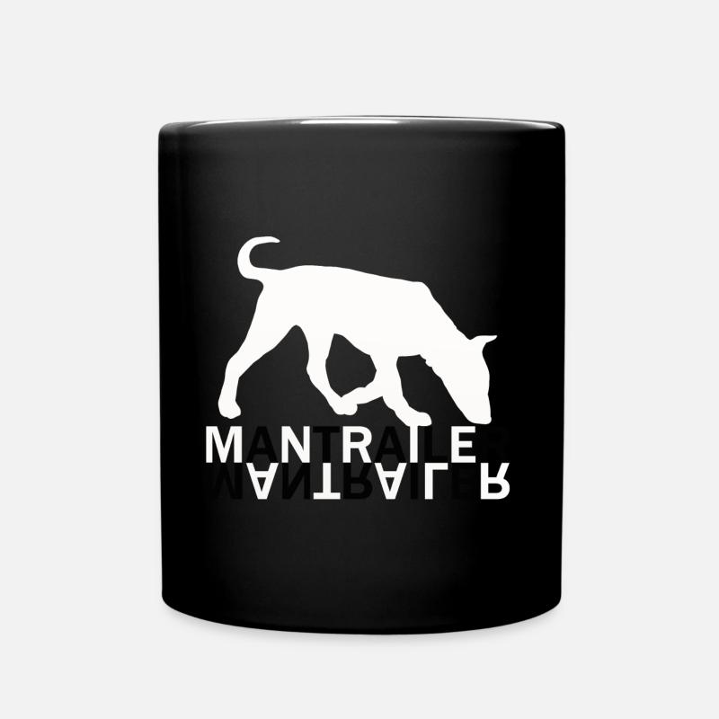 Mantrailer dog dogs - Full Colour Mug - black