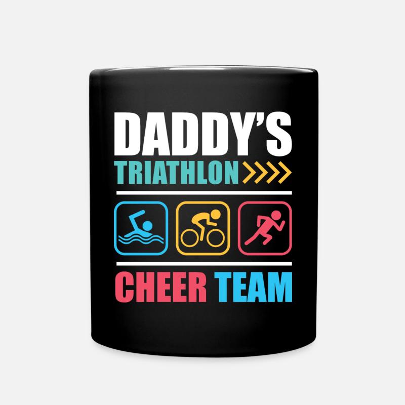 Triathlon fan - Full Colour Mug - black