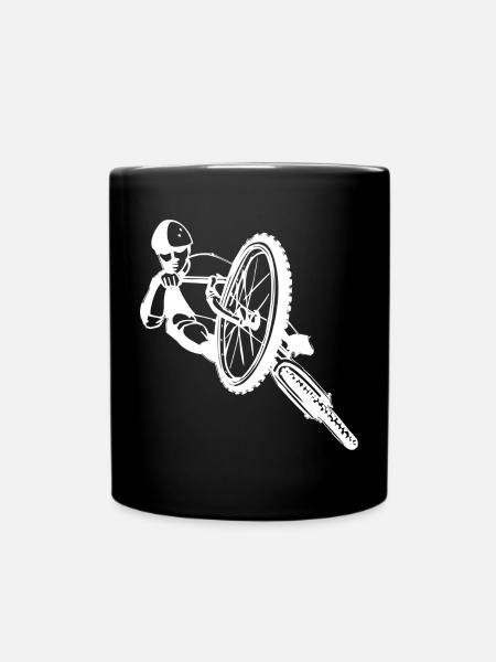 Mountain Bike - Downhill - Full Colour Mug - black