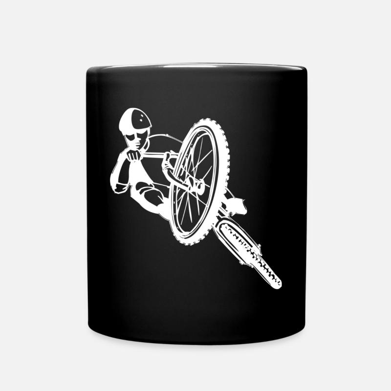 Mountain Bike - Downhill - Full Colour Mug - black
