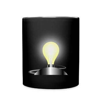 Ampoule d’ampoule - Mug uni - noir - Devant