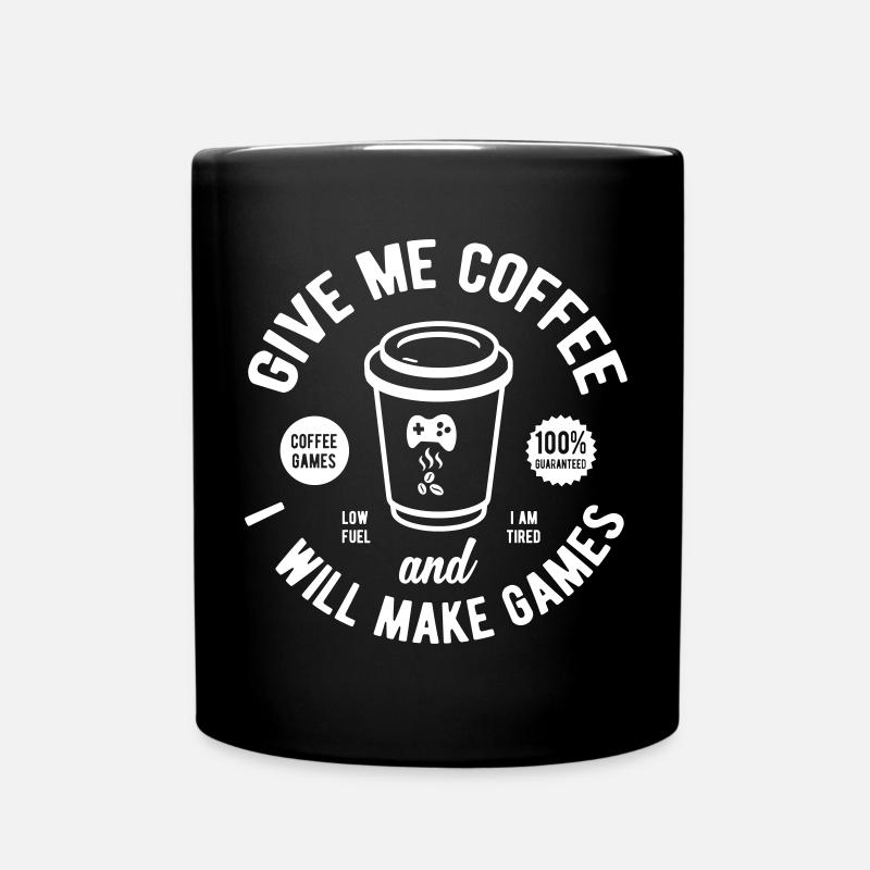 Games developer - Full Colour Mug - black