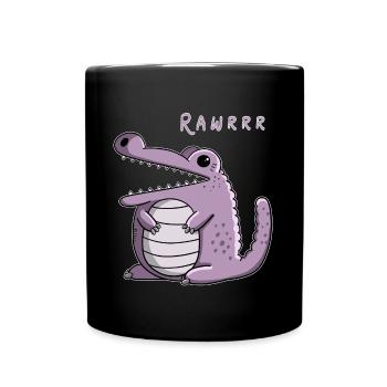 Rawrrr Crocodile I Krodil Monster Fun Gift I Manga - Full Colour Mug - black - Front