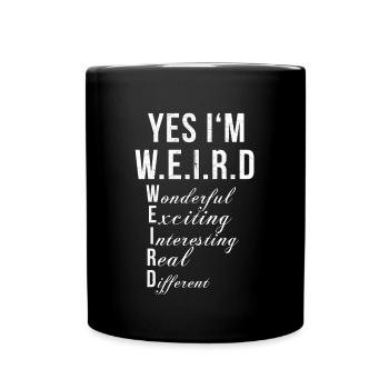 Lustig Cool Spaß Humor Witzig Geschenk - Tasse einfarbig - Schwarz - Vorne