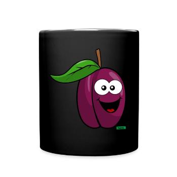 Prune Riant HARIZ Fruits Enfants Doux - Mug uni - noir - Devant