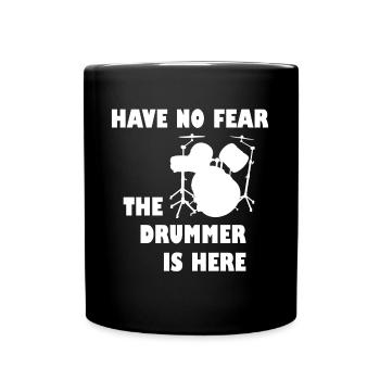 Drummer Drums Drumsticks Drumming Schlagzeuger - Full Colour Mug - black - Front
