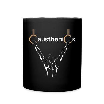 calisthenics cali sports athlet fitness natural - Tasse einfarbig - Schwarz - Vorne