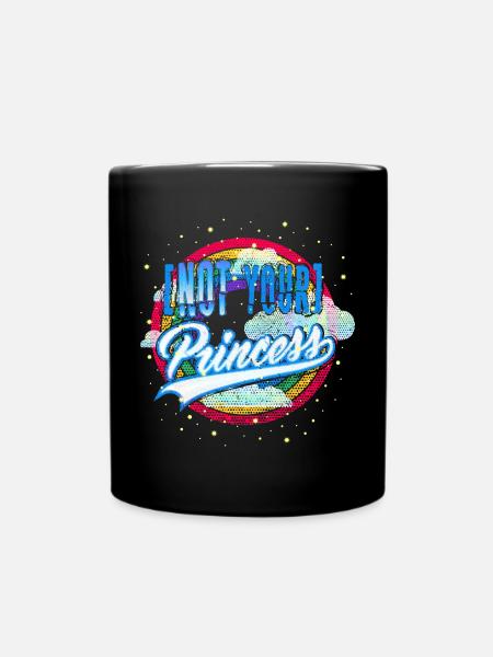 Not your Princess (Rainbow) - Tasse einfarbig - Schwarz
