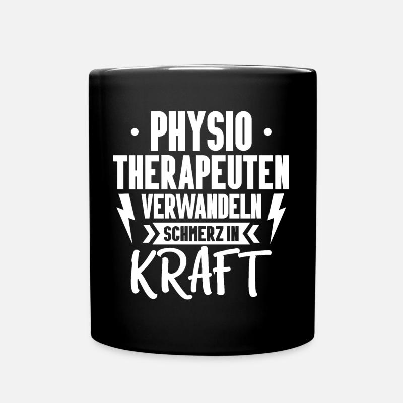 Physiotherapie Physiotherapeut Physiotherapeutin - Tasse einfarbig - Schwarz