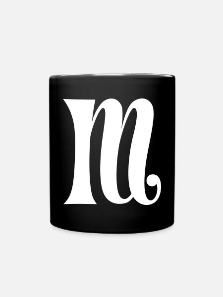 Magisches M - Tasse einfarbig - Schwarz
