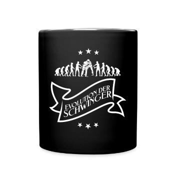 Schwinger Schwingen Evolution T-Shirt Design - Tasse einfarbig - Schwarz - Vorne