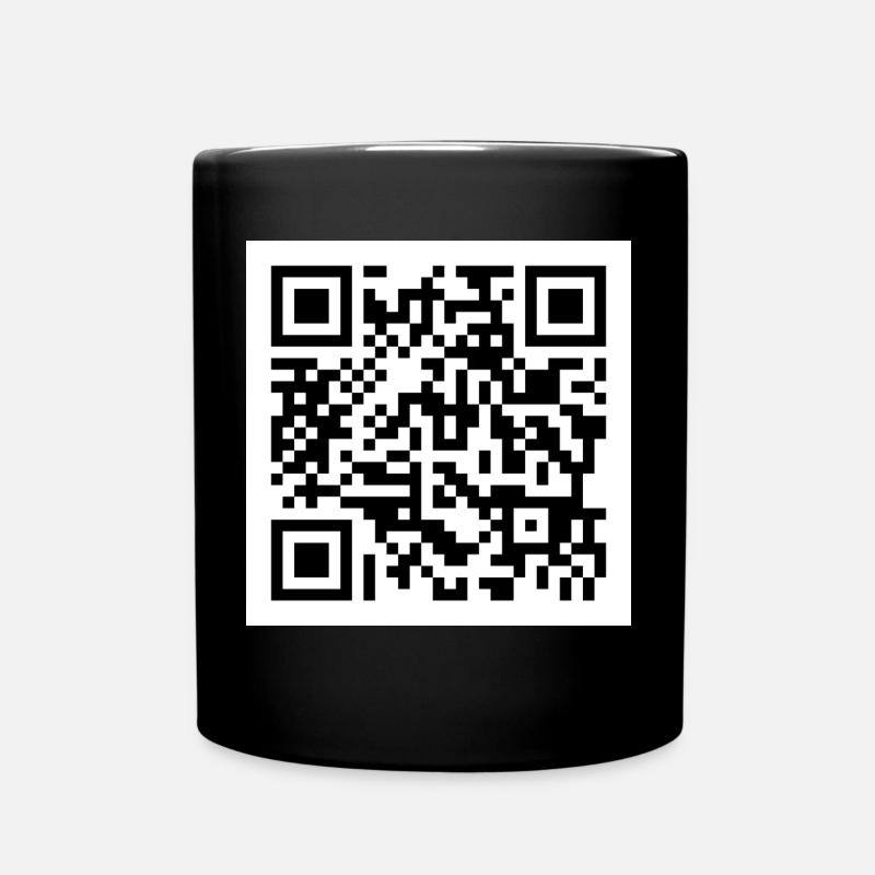 Never Gonna Give You Up (Rickroll) - Tasse einfarbig - Schwarz