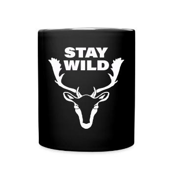 STAY WILD - Full Colour Mug - black - Front