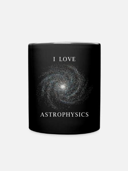 I love the astrophysics space lover - Full Colour Mug - black