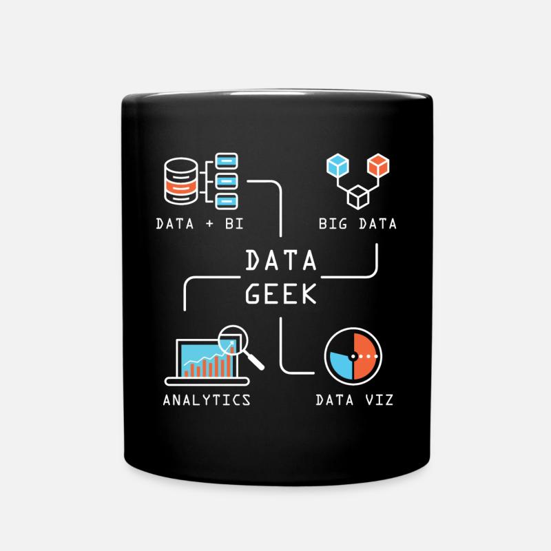 Softwareudvikler til Data Geek - Ensfarvet krus - sort
