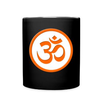 Om yoga meditation - Full Colour Mug - black - Front