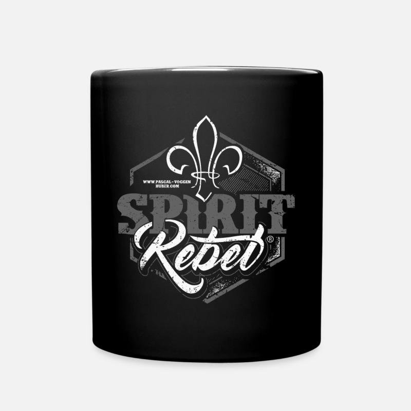 Spirit-Rebel® Modern Pascal Voggenhuber - Full Colour Mug - black