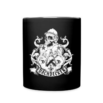Dachdecker - Tasse einfarbig - Schwarz - Vorne