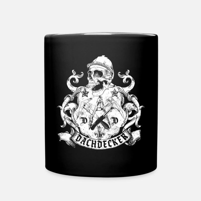 Dachdecker - Tasse einfarbig - Schwarz