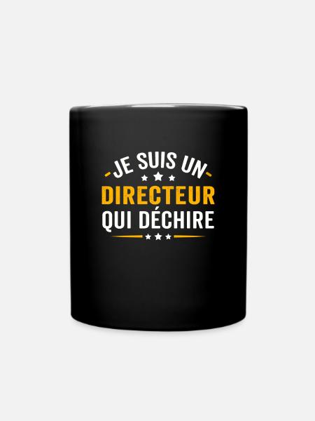 je suis un directeur qui déchire - Mug uni - noir