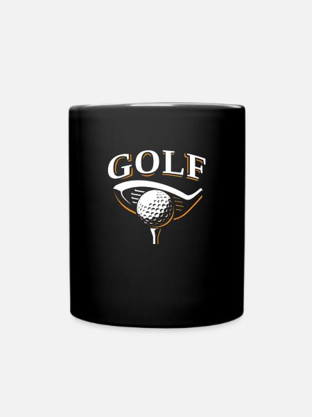 golf - Mug uni - noir