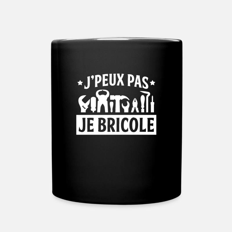 DIY Handwerker Geschenk kann ich nicht basteln - Tasse einfarbig - Schwarz