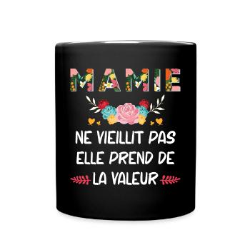 Cadeau Humour Mamie Ne Vieillit Pas - Mug uni - noir - Devant