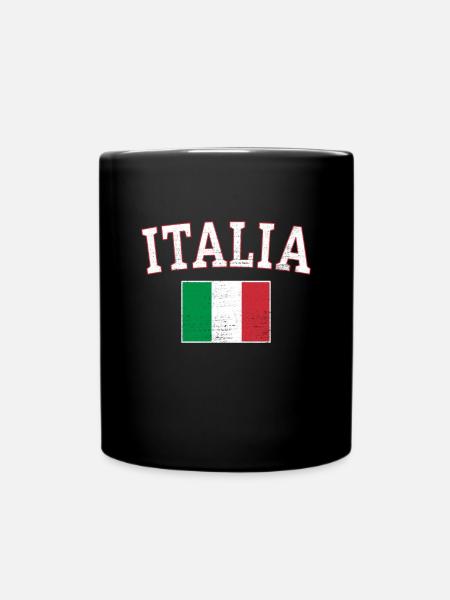 Italia Flag italy rome italian - Mug uni - noir