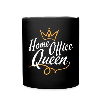 Team Home Office Queen - Digital Video Home Work - Full Colour Mug - black - Front