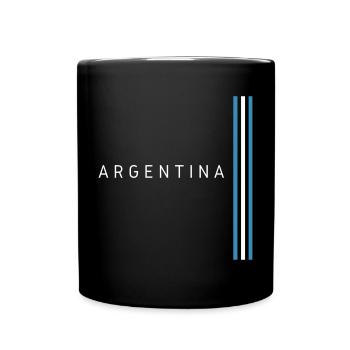 Argentine flag, Argentine pride - Full Colour Mug - black - Front