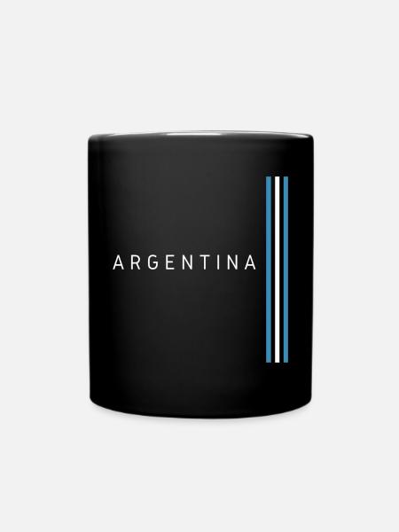Argentinische Flagge, Argentinischer Stolz - Tasse einfarbig - Schwarz