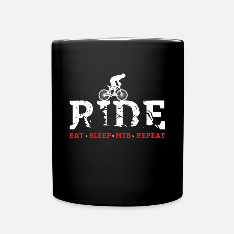 Mountain bike MTB retro vélo de montagne - Mug uni - noir
