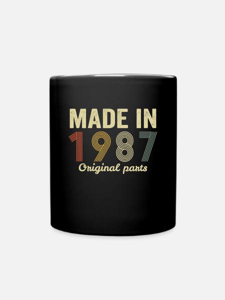made in 1987 original parts - Mug uni - noir
