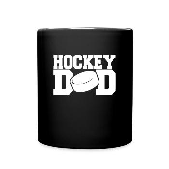Hockey dad - Tasse einfarbig - Schwarz - Vorne