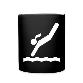 Tower jumping - Full Colour Mug - black - Front