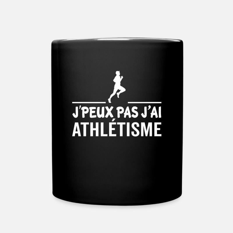J'peux pas j'ai athlétisme - Mug uni - noir