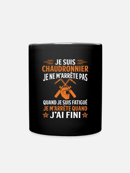 Je suis un chaudronnier cadeau soudeur - Mug uni - noir