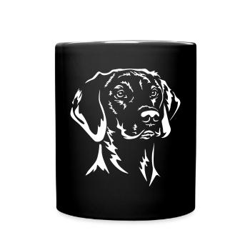Tête de Magyar Vizsla « Black Edition » - Mug uni - noir - Devant