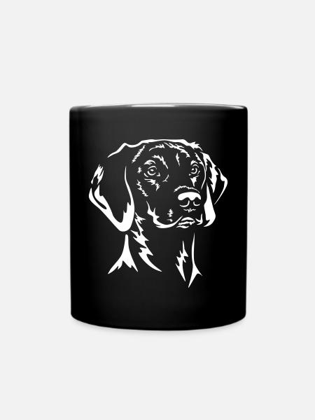 Magyar Vizsla Kopf "Black Edition" - Tasse einfarbig - Schwarz