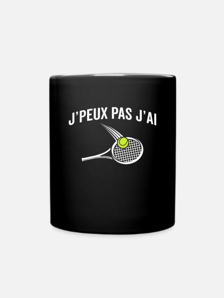 j'ai tennis - Mug uni - noir