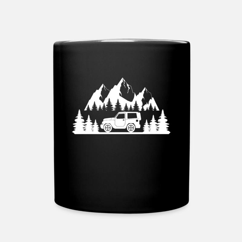 off road 4x4 - Tasse einfarbig - Schwarz