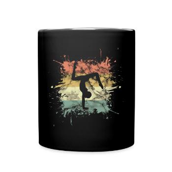 Artistic gymnastics gymnastics - Full Colour Mug - black - Front