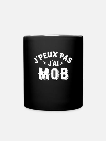 j'peux pas j'ai mob mobylette - Mug uni - noir